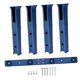 thumbnail image 5 of Soporte de caña de pescar de 4 piezas con tornillo, soporte de exhibición ajustable con barra fija Azul, 5 of 9