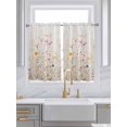 thumbnail image 2 of Kitchen Curtains 45 Inches length, Spring Flowers Window Treatment Curtain Drapes, Watercolor Wildflowers Farmhouse Floral Lightweight Window Panels for Living Room Bedroom, 52"x45", 2 Panels, 2 of 7