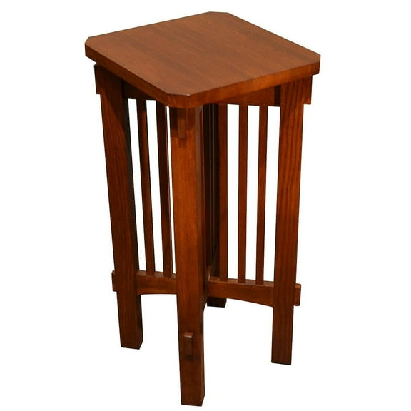 Crafters and Weavers Mission Spindle Side Table / Plant Stand - Michael's Cherry
