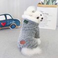 thumbnail image 3 of HSHDLDF Dog Snowsuit Coral Fleece Small Dog Winter Jacket Chihuahua Clothes Four Legs Dog Jumpsuit Puppy Snowsuit Dog Clothes Hoodie Windproof Warm for Pet Cat Puppy Chihuahua York, 3 of 7