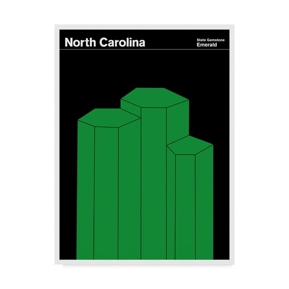 Trademark Fine Art 'North Carolina Emerald' Canvas Art by Print Collection - Artist