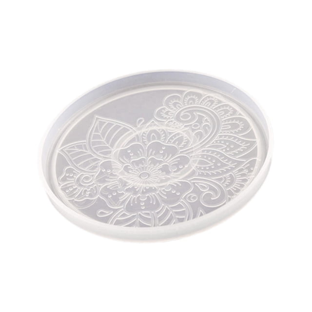 Posavasos de silicona, modelo de mantel redondo, modelo de taza, modelo de arcilla, adorno hecho a mano, modelo de hormigón para decoración de niños y Estilo A