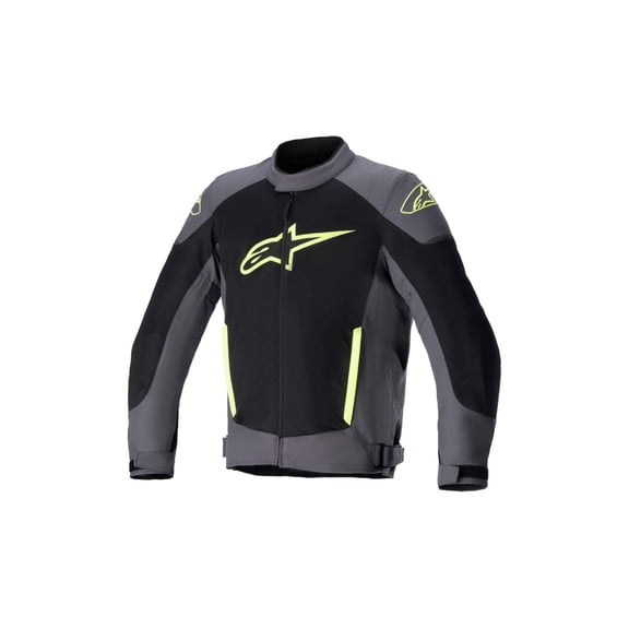 Alpinestars T SP X Superair Jacket (XXXX-Large, Tar Gray/Black/Yellow Fluo)