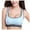 Blue, variant on Yoga Bras for Women CALAFEBILA High Impact Padded Seamless Underwire Racerback Stappy Built In Bra Tops for Women,White