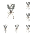 thumbnail image 2 of Ongmies Christmas Evergreen Pine Branches, Artificial Christmas Needle Pick – Featuring Golden Berries, Pinecone, And Rustic Bow, Perfect For Centerpieces, Pine Cone Floral Sprays Decoration, 2 of 5