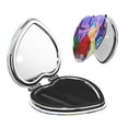 thumbnail image 1 of Pofeuu inside out 2 for Portable Pocket Makeup Mirror PU Cover Compact Travel Mirror with Normal and Magnifying Double Sided Glass-Heart Shape, 1 of 9