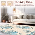 thumbnail image 2 of ODIKA 5' x 7' Machine Washable Non-Slip Area Rug, Botanical Leaf High Traffic Rug, Beige, 372907, 2 of 7