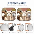 thumbnail image 6 of Cauagu Cute Alpaca in Daze Cauagu {designName} Print Foldable Car Windshield Sun Shade | Front Windshield Shade for Sun | Fits Small Sedans, Mini SUVs, Hatchbacks-Medium, 6 of 6