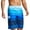 Blue, variant on WXLWZYWL Plus Size Mens Beach Shorts 11 Inch Inseam Gardient Print Drawstring Elastic Waisted Casual Summer Beach Shorts Swim Trunks Quick Dry Swim Board Shorts