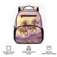 thumbnail image 6 of Jeiento Horse Toddler Preschool Backpack 13.5", Polyester Kids Bookbag with Multiple Pockets, Water Resistant School Bag for Daycare Kindergarten Travel (Unisex), 6 of 7