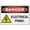 Warning Sign 3, variant on Danger Electric Fence Sign 8"x12" - Aluminum Tin Warning for Home Outdoor Garden, High-Visibility Hazard Decor for Property
