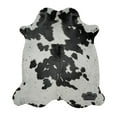 thumbnail image 3 of Chromatic Black And White Cowhide Rug, 6x7 ft, Genuine Leather, Natural Cowhide for Modern & Rustic Decor, 3 of 6