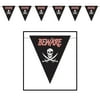 Beistle Beware Of Pirates Giant Pennant Banner (Case of 12)