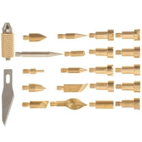 KAKOWELY Pyrography Tips 22-Pcs for Wood Burning Kit with Professional Design