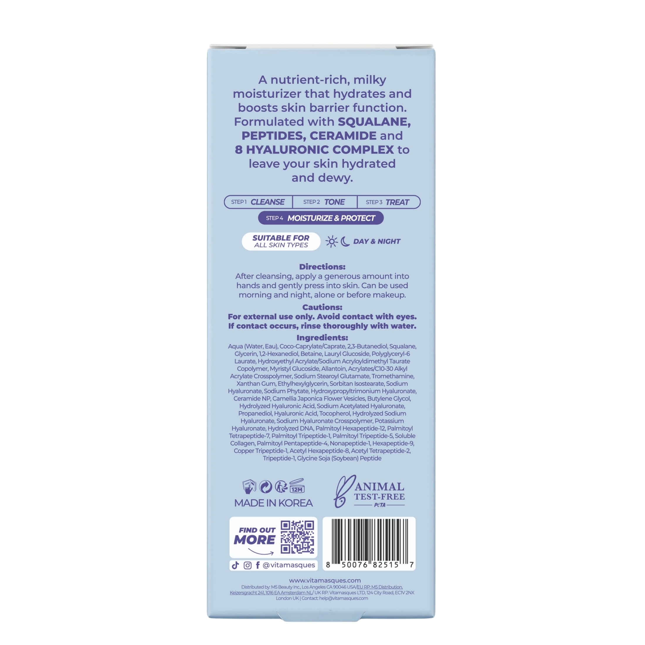 Vitamasques Hydrate Milk Glaze Moisturizer, 1.69 fl oz