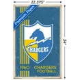 thumbnail image 3 of NFL Los Angeles Chargers - Retro Logo 17 Wall Poster with Push Pins, 22.375" x 34", 3 of 3