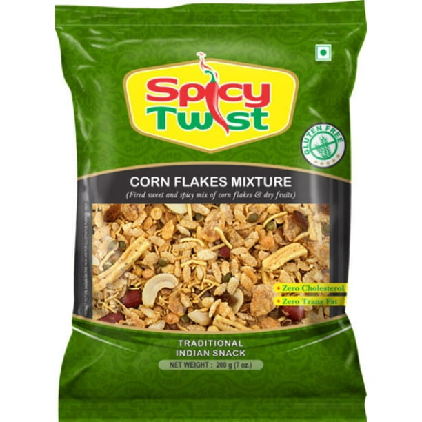 Spicy Twist Indian Snack Mix Corn Flake Mixture (7 oz.) 1 Pack
