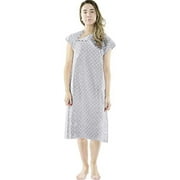 Utopia Care Hospital Gown, 100% Cotton Patient Gown