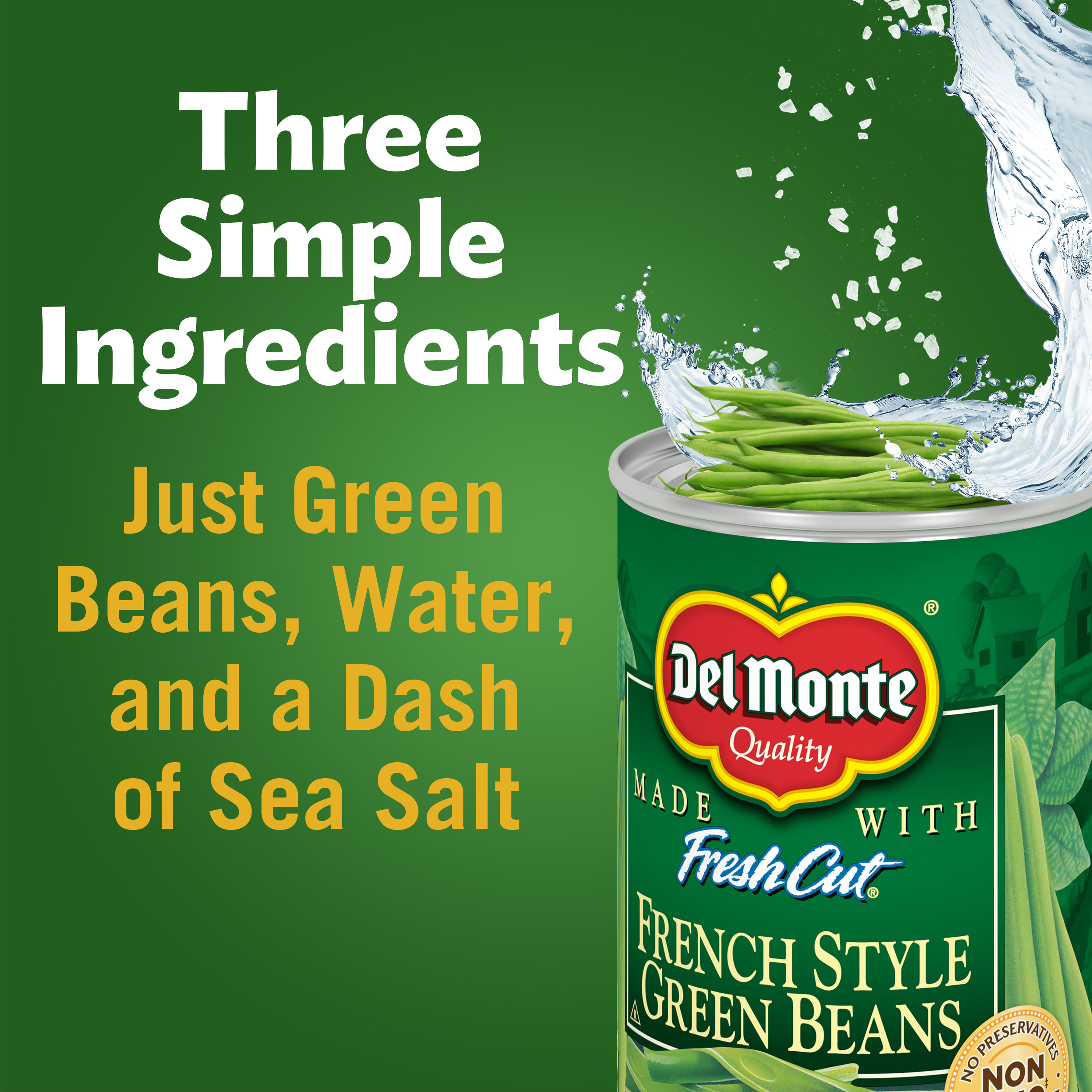 (4 Cans) Del Monte French Style Green Beans, 14.5 oz Can - image 5 of 7