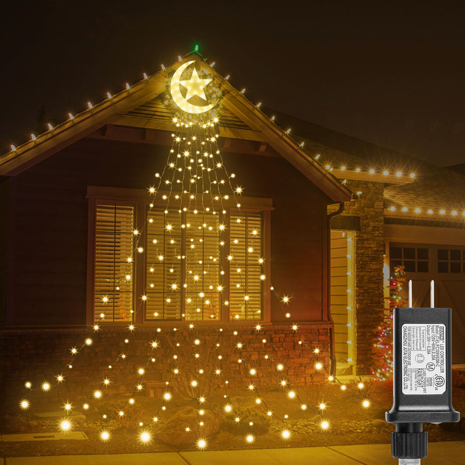 White Christmas Lights, 33FT 100 LED Connectable Lamp Light String, Timer  Function 8 Modes Twinkle Light for Garden Holiday Decor - China LED String  Light, Christmas Lights