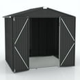 thumbnail image 4 of Enyopro 8'x 6' Outdoor Storage Shed, Large Metal Storage Sheds with Lockable Door, Garden Storage House for Lawnmower, Garden Tools, Bike, Garage, 4 of 7