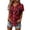 B-Red999, variant on XIAOCHA Men's Referee V Neck Striped Shirt Lightweight Athletic Sports Top