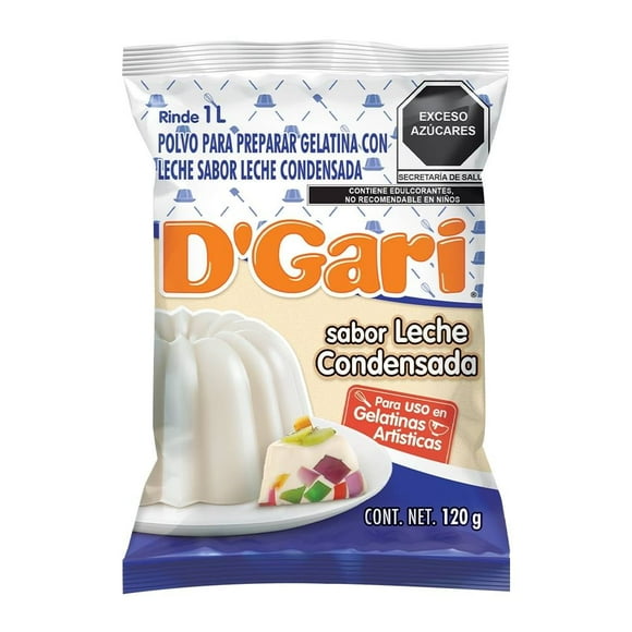 Polvo para preparar gelatina D' Gari de leche sabor leche condensada 120 g