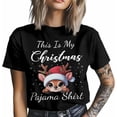 thumbnail image 4 of Camisetas gráficas informales de manga corta con copos de nieve y alce navideño para hombre, 4 of 8