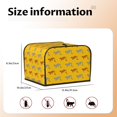 thumbnail image 5 of Gaeub Leopard Print Print 4 Slice Toaster Cover,Bread Machine Cover,Dustproof Fingerprint Protectors and Greasy Protection Anti-sputtering, 5 of 7
