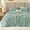 06 Sage Green, variant on Fluffy Comforter Set King Size - Super Soft Faux Fur Stripe Jacquard Comforter 3 Pieces, Light Gray Fleece Bedding Set,Winter Warm Bed Set,1 Comforter with 2 Pillowcases