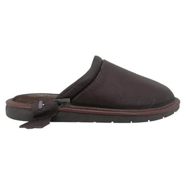 Pantufla Stahl Talla 26 Moka Piel Liso