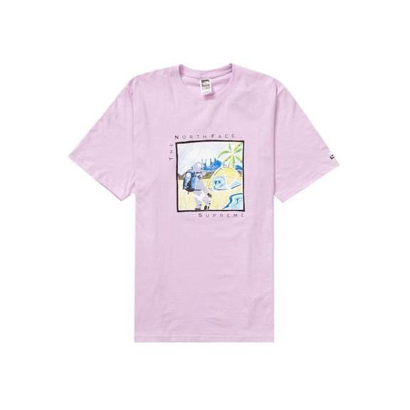 Supreme Men's The North Face Sketch S/S Top Light Purple, from StockX