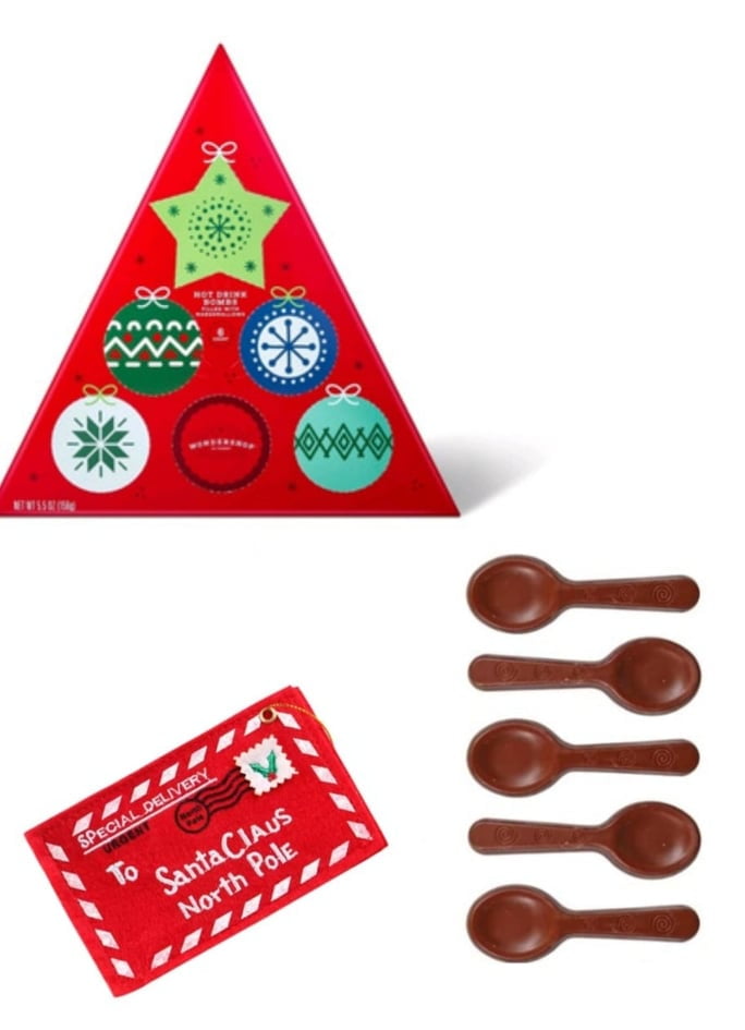 Triangle Hot Chocolate Melting Bombs (6)Advent Calendar, 5 Chocolate  Stirring Spoons and Gift Tag - Walmart.com