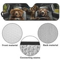 thumbnail image 6 of Uorisanigo Windshield Sun Shade Compatible with JT 2020-2023 and Jeep JK JKU JL JLU 1997-2023 Reflective Sun Visor Funny Bear Animal Driving Sunshade Cover Block UV Keep Cool, 6 of 7