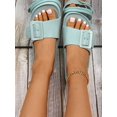 thumbnail image 4 of Fashionable Slides For Women, Buckle Decor Single Band Indoor Slippers, 4 of 4