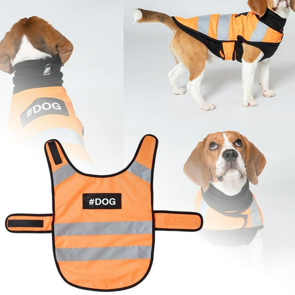 High Visibility Reflective Adjustable Dog Vest for Night Walking Outdoor Pet Service Clothing