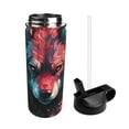 thumbnail image 2 of Sikiie Red Flame Wolf Head Print 18OZ Insulated Straw Cup, Portable Leak-proof Sports Water Bottle, Stainless Steel Water Cup Suitable for Home and Outdoor, 2 of 8
