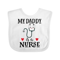 Inktastic Daddy is a Nurse Baby Boys or Girls Baby Bib