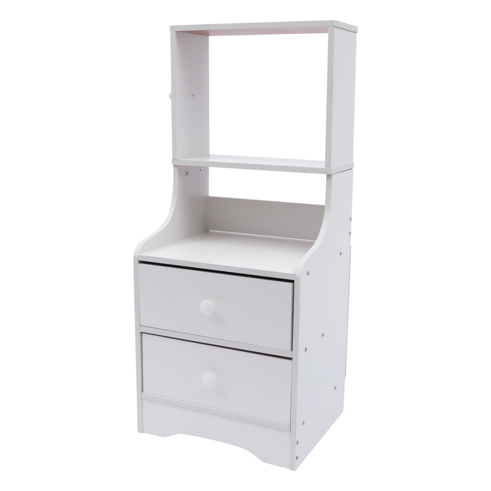 SHZICMY Modern Nightstand with Drawers, Tall Bed End Table/Bedside ...