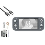 Pre-Owned Nintendo Switch Lite - Gray with BOLT AXTION Cleaning Kit + HDMI Bundle (Refurbished: Like New)
