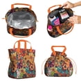 thumbnail image 2 of Pioneer Flower Floral Print Pattern Drawstring Lunch Bag Women - Drawstring Lunch Bag Insulated for Work Office - Stain-Resistant Large Lunchbags for Women with Multi-Pockets, 2 of 6