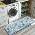 thumbnail image 3 of Blue Christmas Snowflake Pattern Kitchen Rug Mat,Kitchen Runner Rugs Non Skid Washable,Decorative Kitchen Floor Mats for Kitchen,Sink,Laundry,17"x47.2", 3 of 7