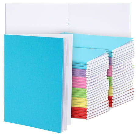 48 Pack Unlined Pocket Size Notebook, Blank Books To Write Stories Bulk Set, 6 Colors (4.3 x 5.5 In)
