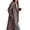 Coffee, variant on Womens Leopard Long Wool Trench Coat Notched Lapel Double Breasted Pea Coat Winter Warm Overcoat