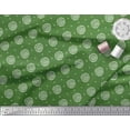 thumbnail image 3 of Soimoi Green Viscose Chiffon Fabric Spiral & Geometric Printed Fabric 1 Yard 42 Inch Wide, 3 of 3