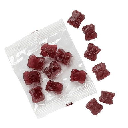 Halloween Spider Gummy Candy Packs – 24 Packs, Grape Flavor, Individually Wrapped