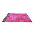 thumbnail image 2 of Ahgly Company Indoor Square Patchwork Purple Transitional Area Rugs, 5' Square, 2 of 4