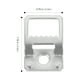 thumbnail image 2 of GOOHOCHY 50Ud Soportes De Aluminio Para Colgar Cuadros Manualidades Y Arte En Hogar Color Plateado, 2 of 6