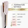 thumbnail image 6 of ELLA BELLA® Titanium Flat Iron Hair Straightener (with Infrared) • Professional Straightening Iron • Digital Display to Accurately Control Temperature • As Featured in Good Housekeeping (Champagne), 6 of 8