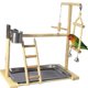 thumbnail image 3 of Parrot Playds With Toys Tray Bird Swing Climbing Hanging Ladder Brid Cocl Und Bird Perches 53x23x36cm, 3 of 5